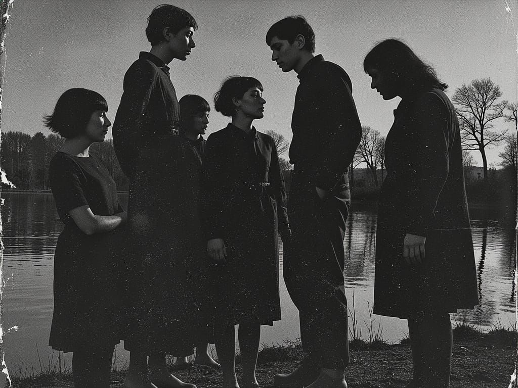 Realistic Transforming Demon Person Glitch Display