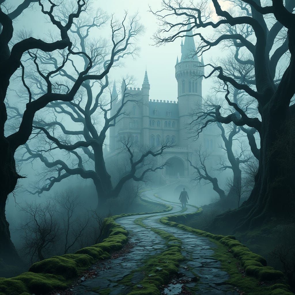 Ethereal Medieval Forest in Fantasy Aura