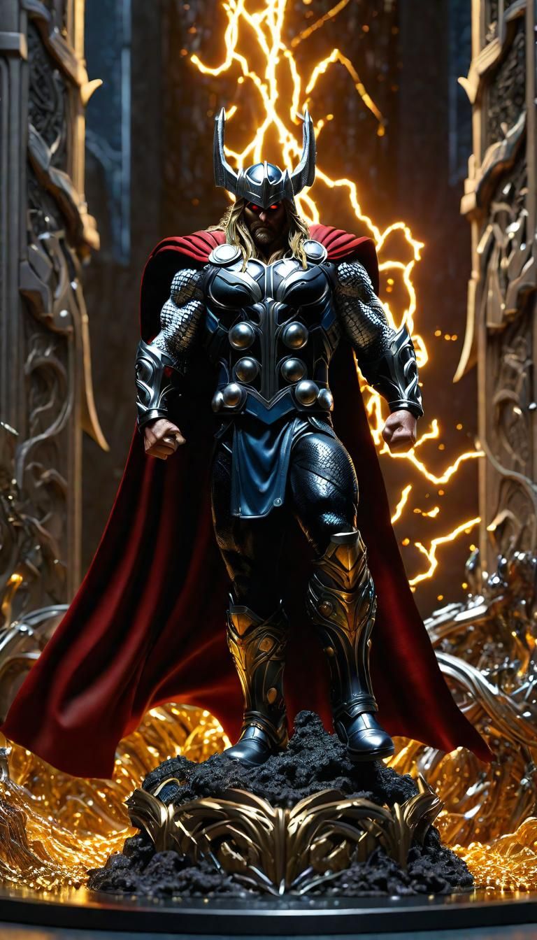 Thor as Spawn in Hyperrealistic 4K 3D
