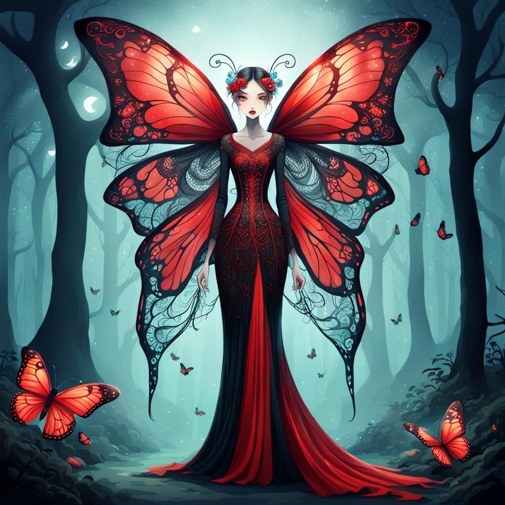 Enchanted Creatures in Bioluminescent Forest, Hyperrealistic...