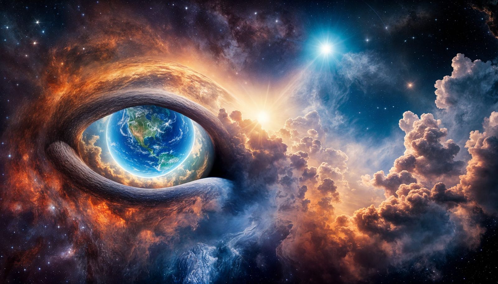 Earth Surveys Heavens, Unaware of Observers