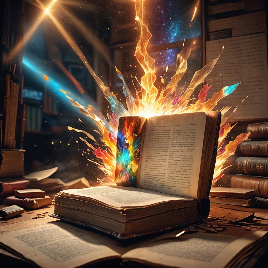 Book Projector: Hyperrealistic Concept Art in 4K