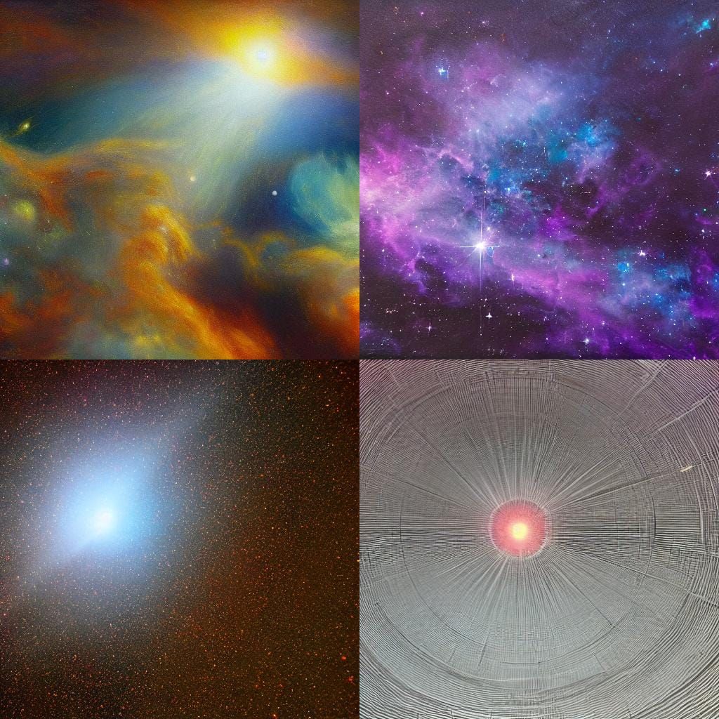 Ethereal Interstellar Dust Cloud