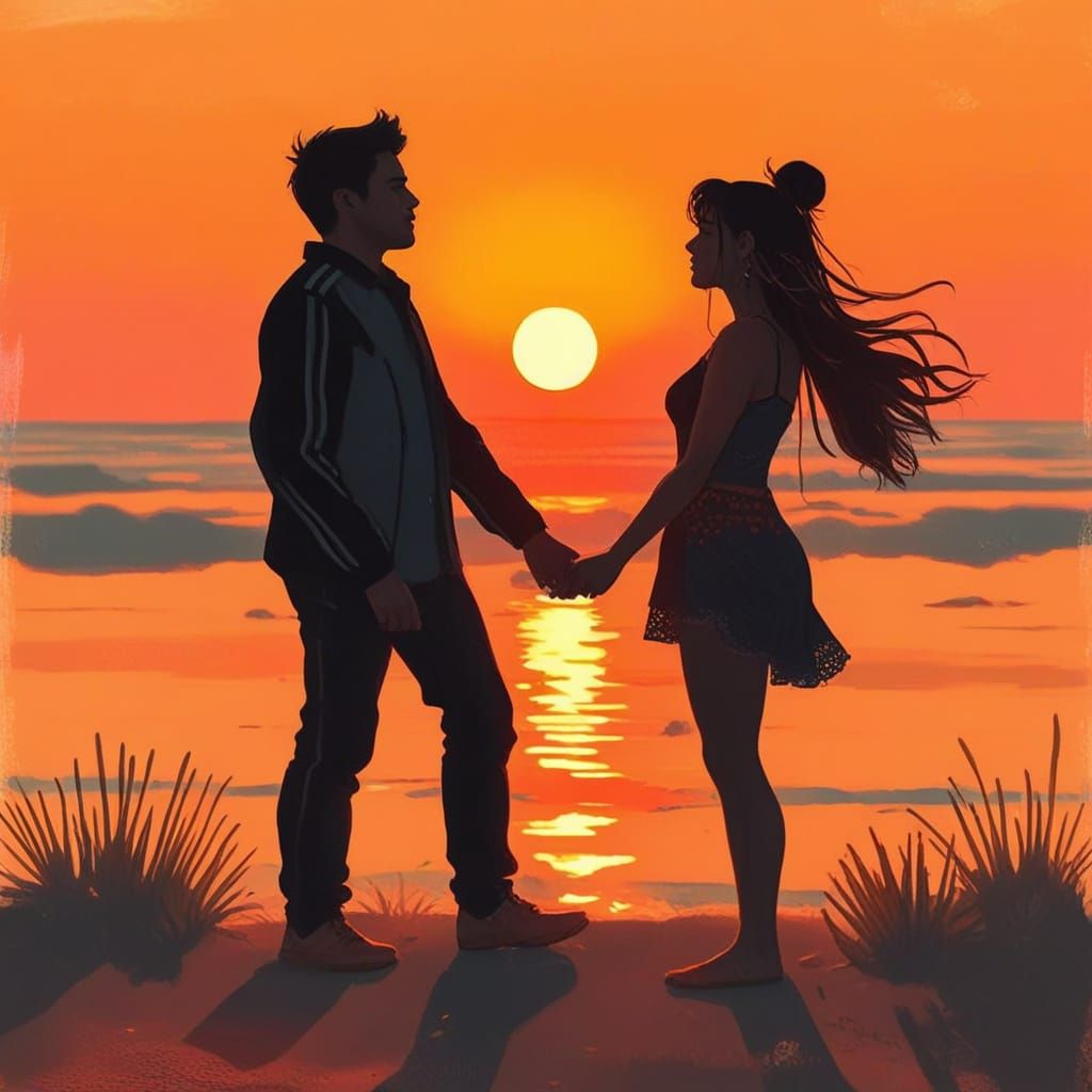 Soulful Love in Vibrant Neon Colors