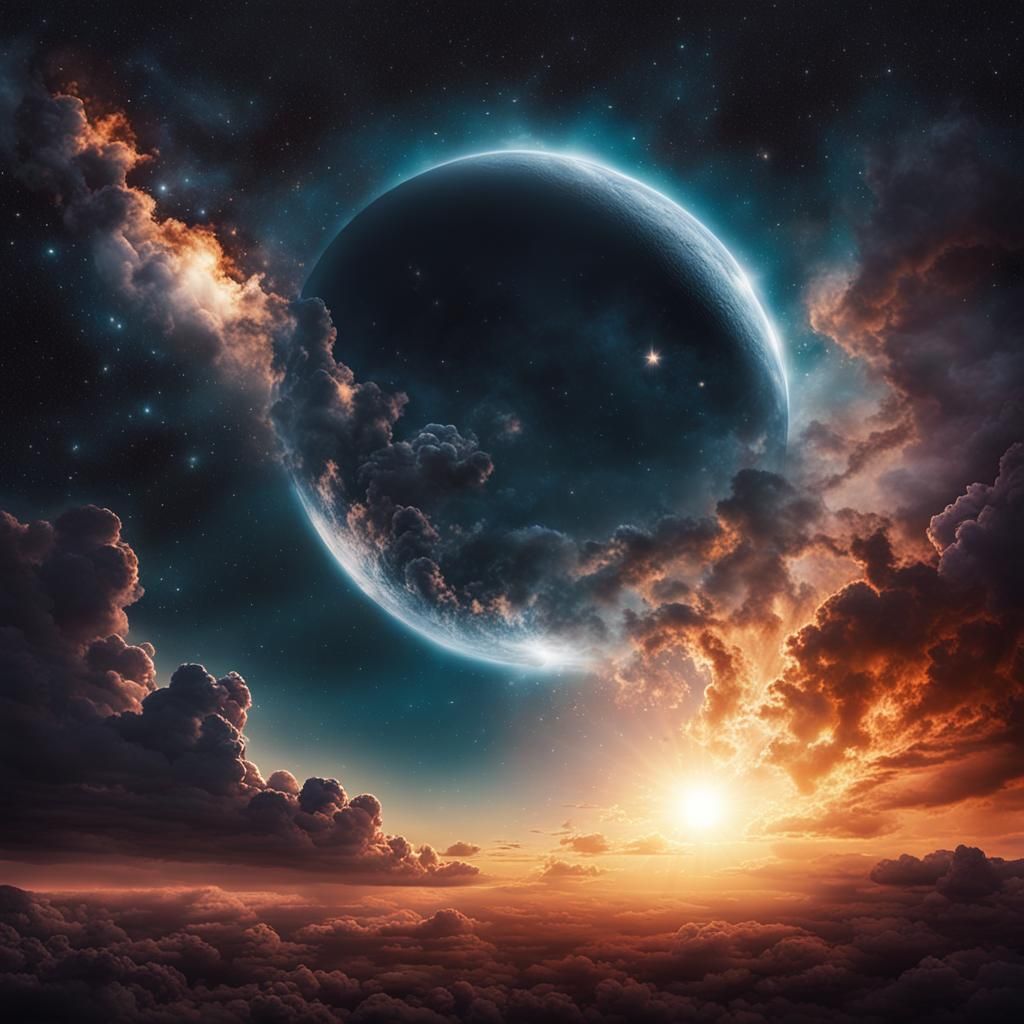 Mystic Moon and Galactic Sun Crescendo