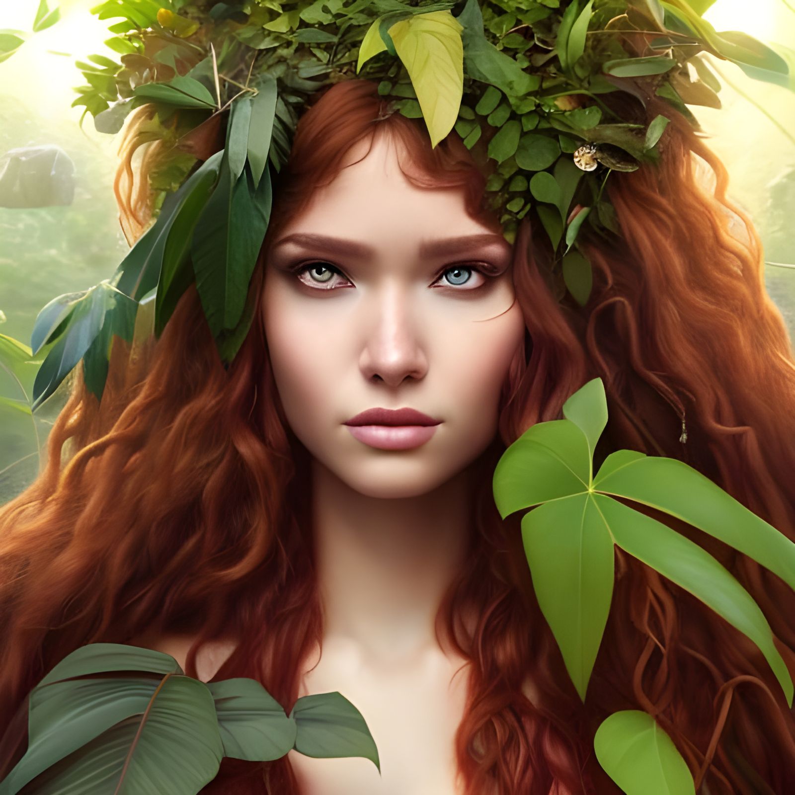 Detailed Portrait of a Gorgeous Jungle Queen
