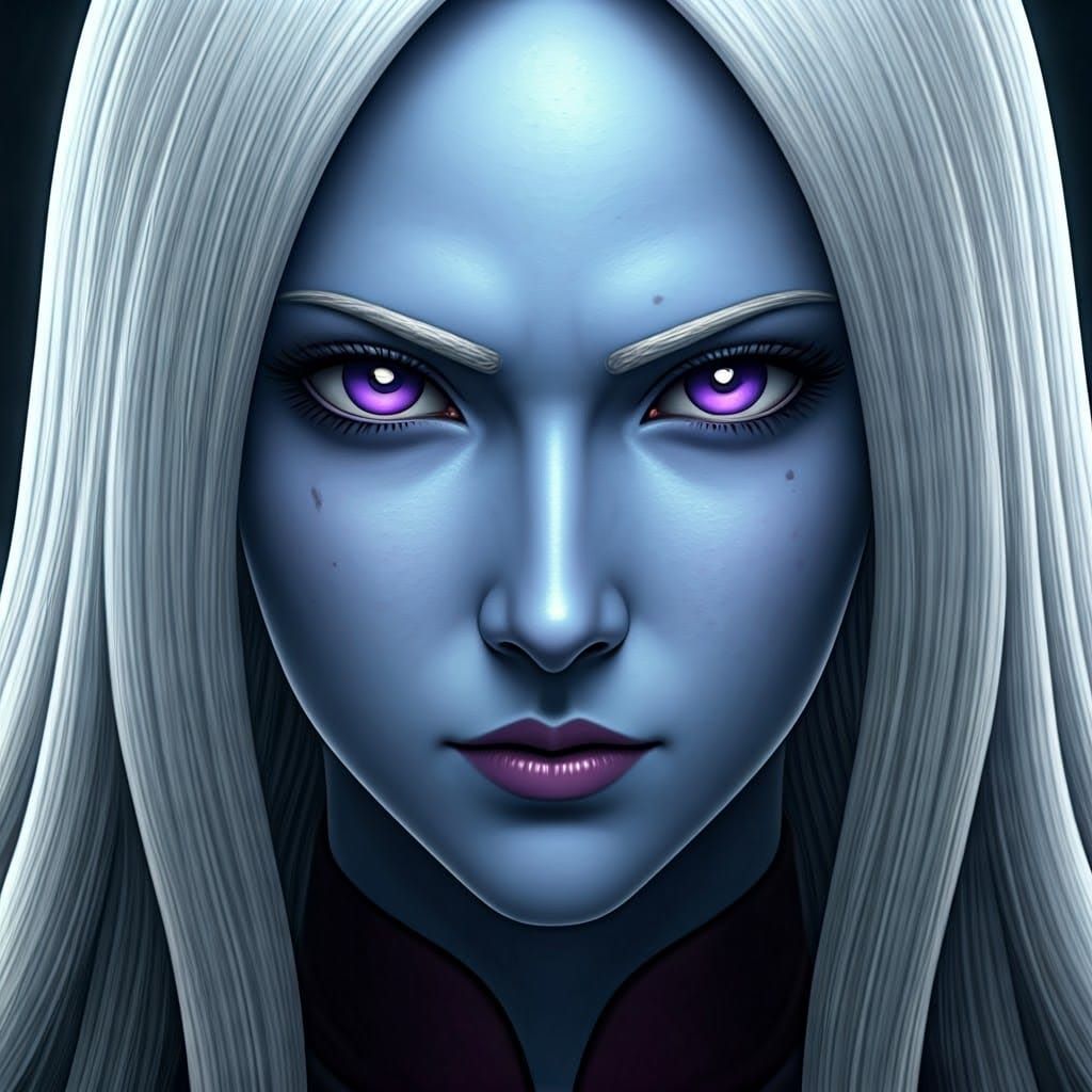 Photorealistic Mikoshin Sama Portrait in Gothic Style