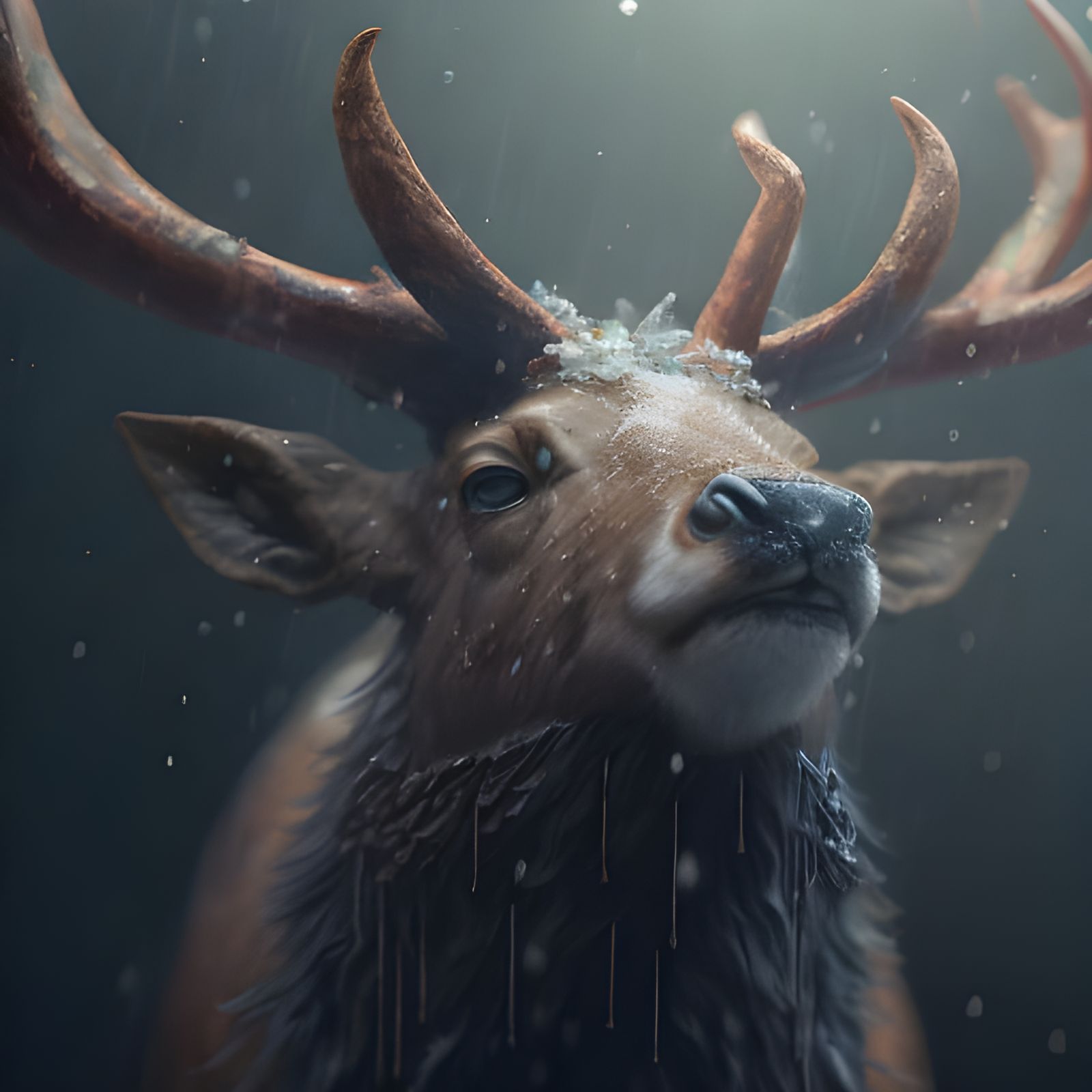 Rudolph in Rainstorm: High Concept Art