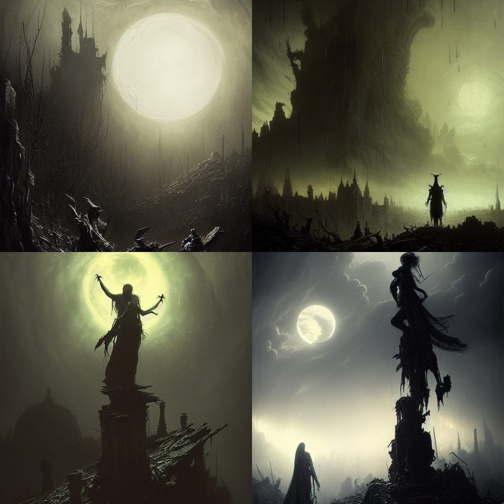Sinister Post-Apocalyptic Wonderland in Horror Style
