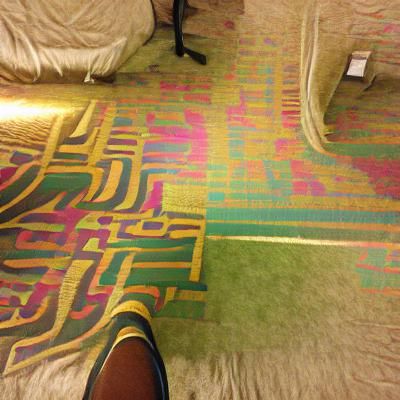 Colorful Patterned Hotel Carpet Texture