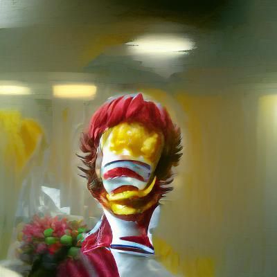 Ronald mcdonald hyperrealistic