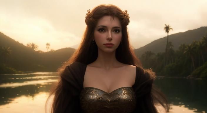 Surreal Hyperrealistic Landscape with Advanced Technology