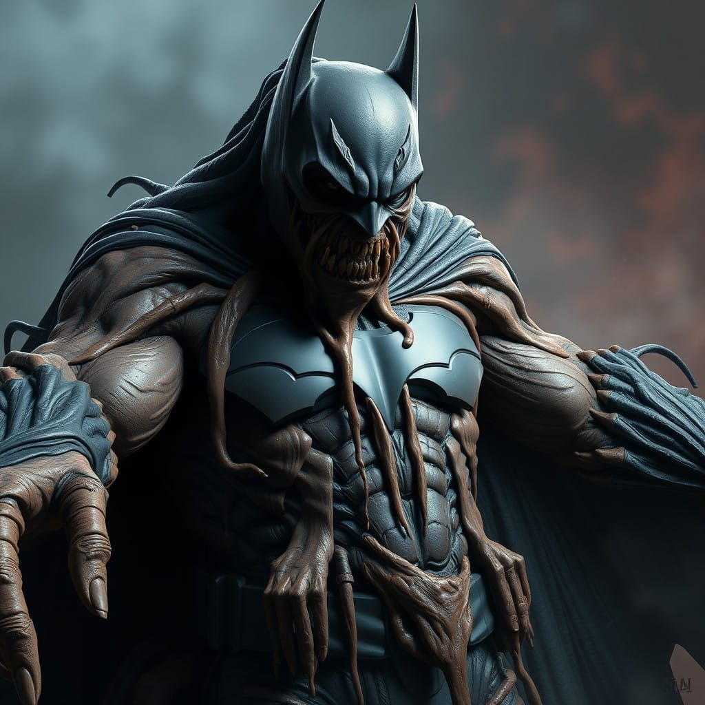 Distorted Clayface Absorbs Batman in a Fantastical Surreal S...