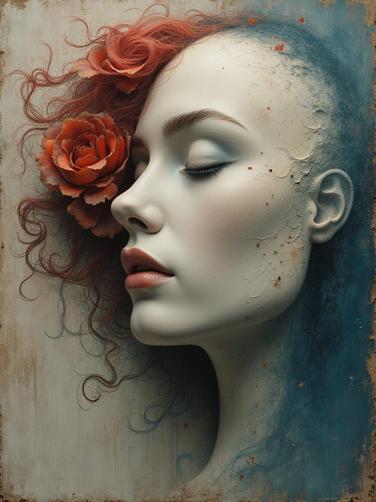 Lost in Art of Hollowness Airbrush Sculptural Rhythm