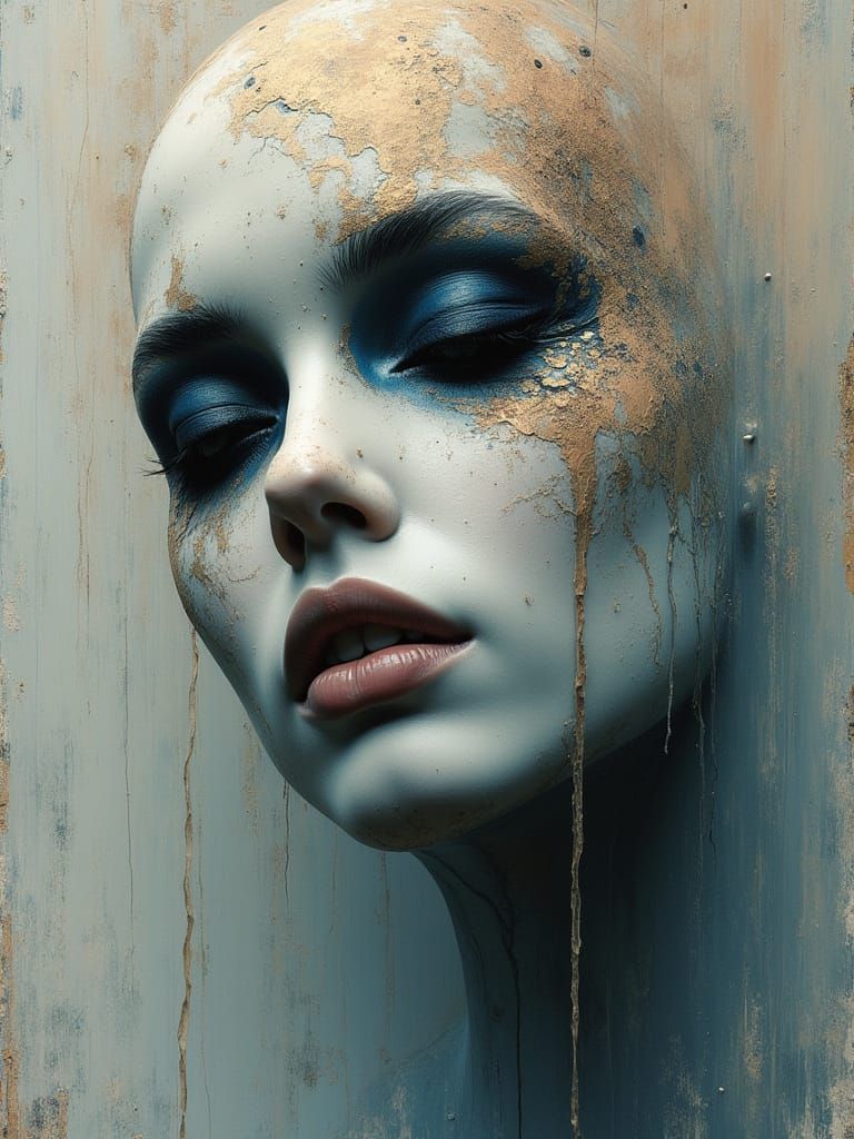 Lost in Art of Hollowness Airbrush Sculptural Rhythm