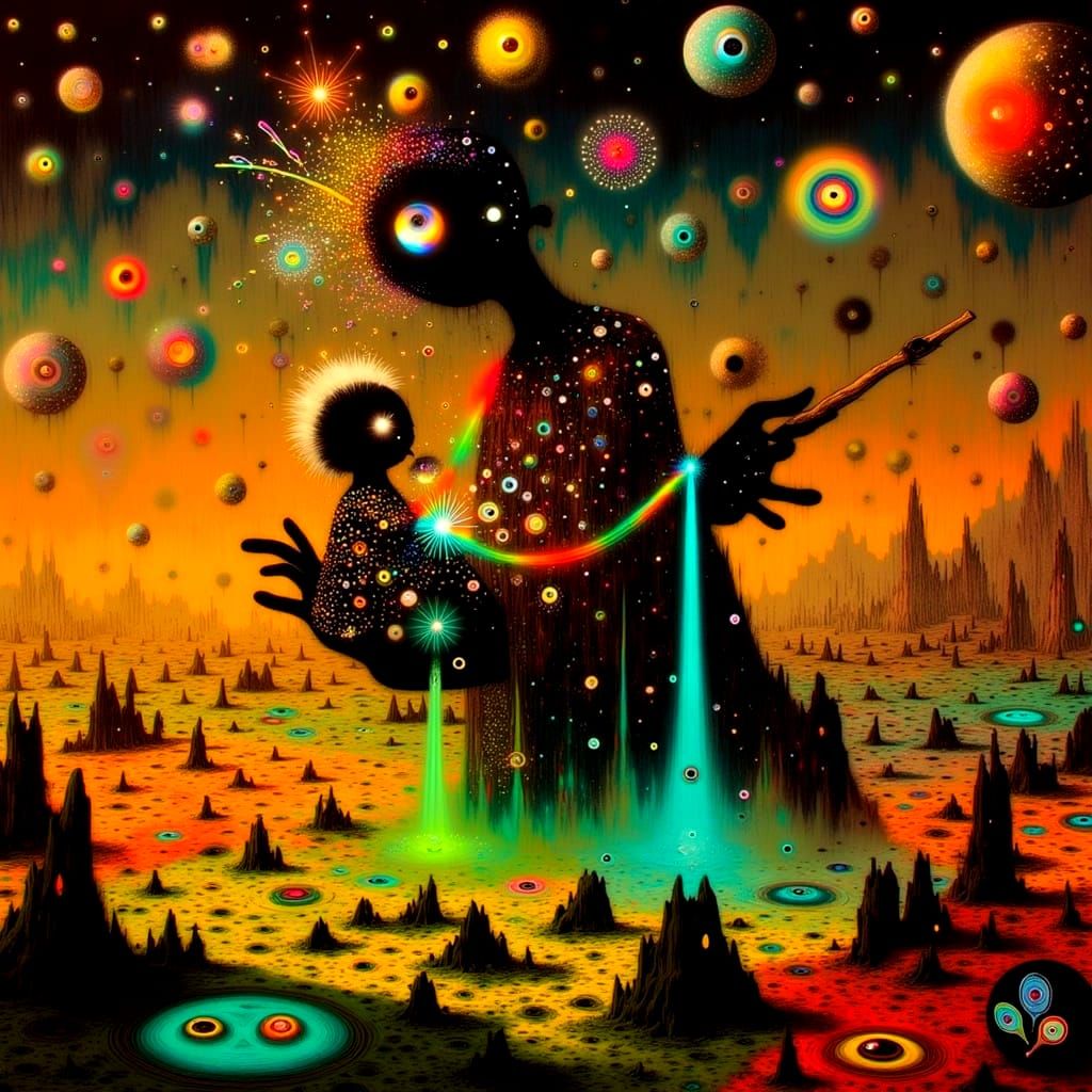 Psychedelic LSD Tab Artwork Blends Wizard of Oz with Pink Fl...