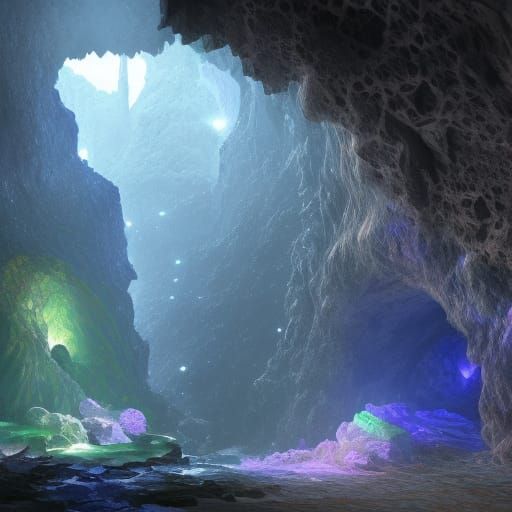 Glittering Gemstone Cavern