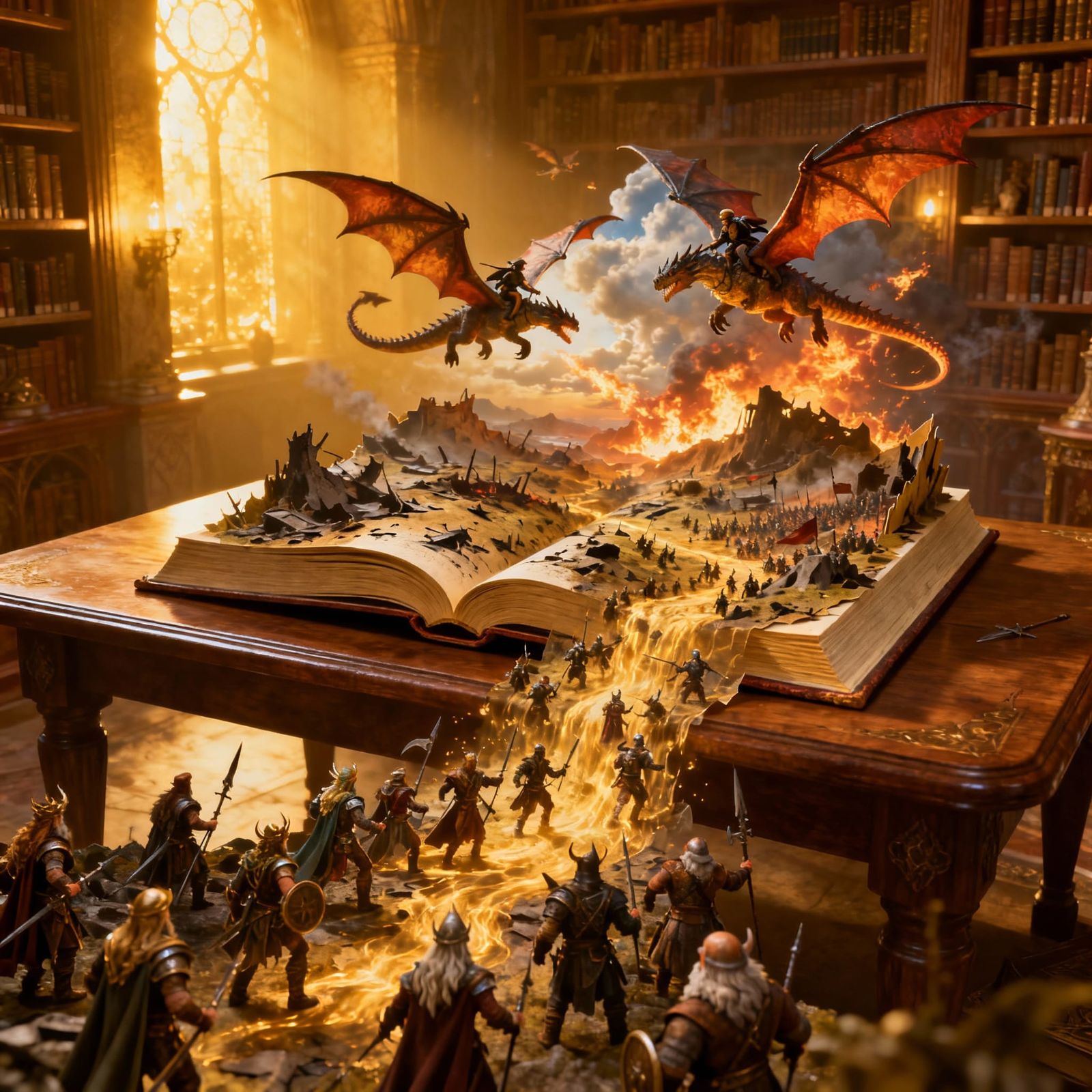 Magical Pop-Up Book Reveals Epic Fantasy Battle