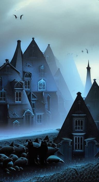 Ghostly Attic Mirror Reflecting Victorian Funeral