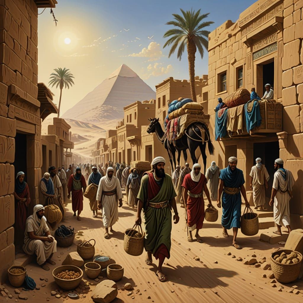 Ancient Israelites Depart Egypt in a Diverse Mass Exodus