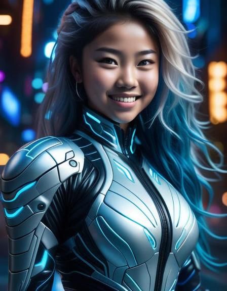 Young Adult Story Character Concept Art: Cyberpunk Knight