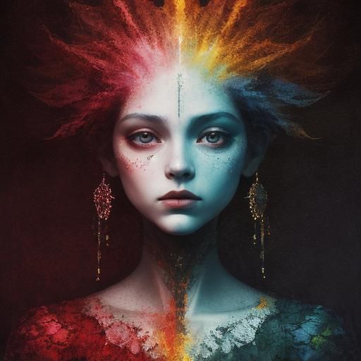 Ethereal Minimal Art: Motion in Twilight Cerise