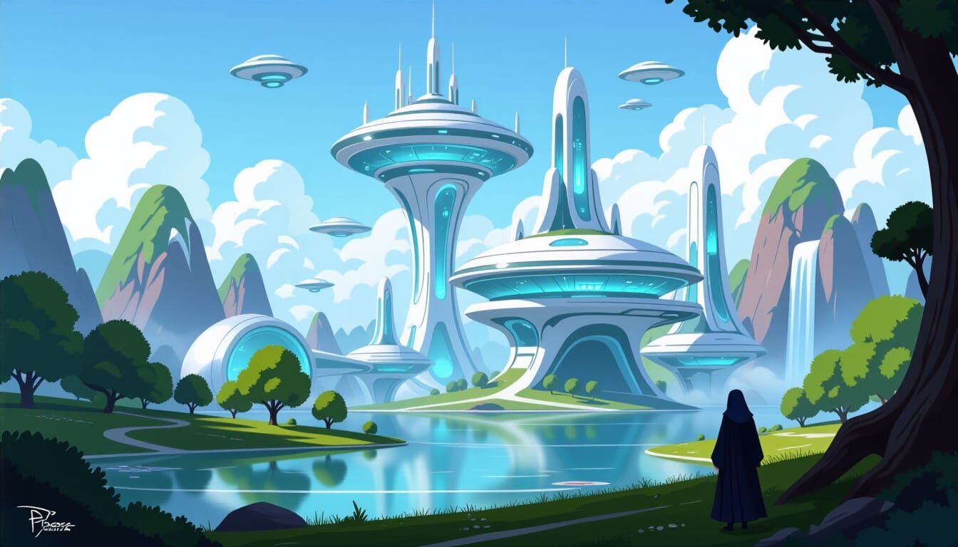 Futuristic Magical Places