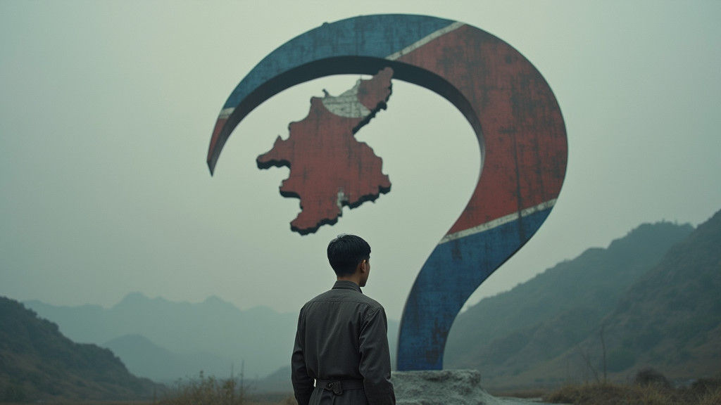 Contemplative Figure with Islamic-Inspired Question Mark