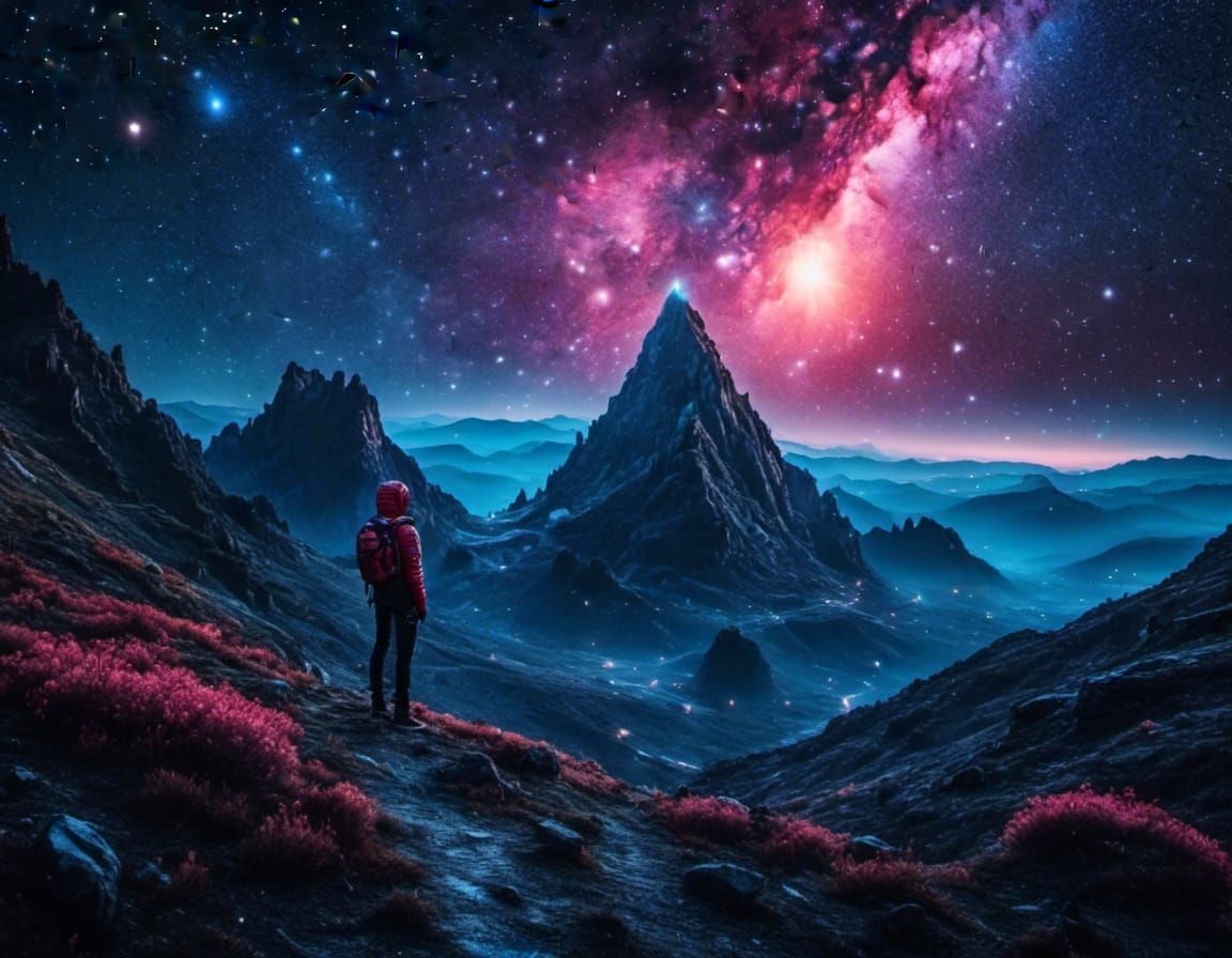 Star Wars Galaxy Meteor Shower in Dramatic Lighting