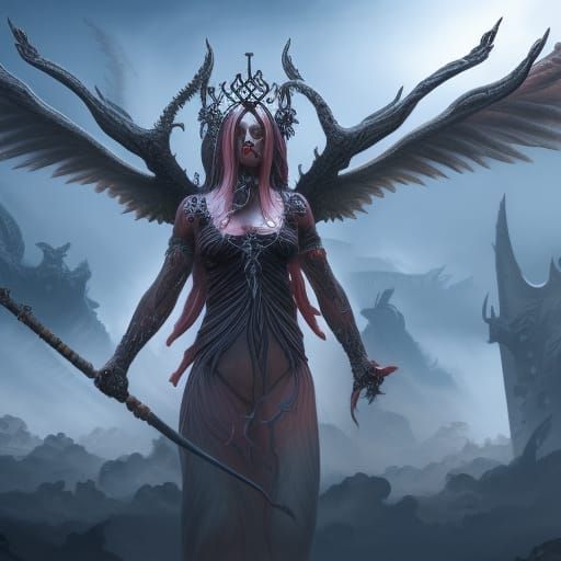 Goddess of Death: Detailed Matte Painting