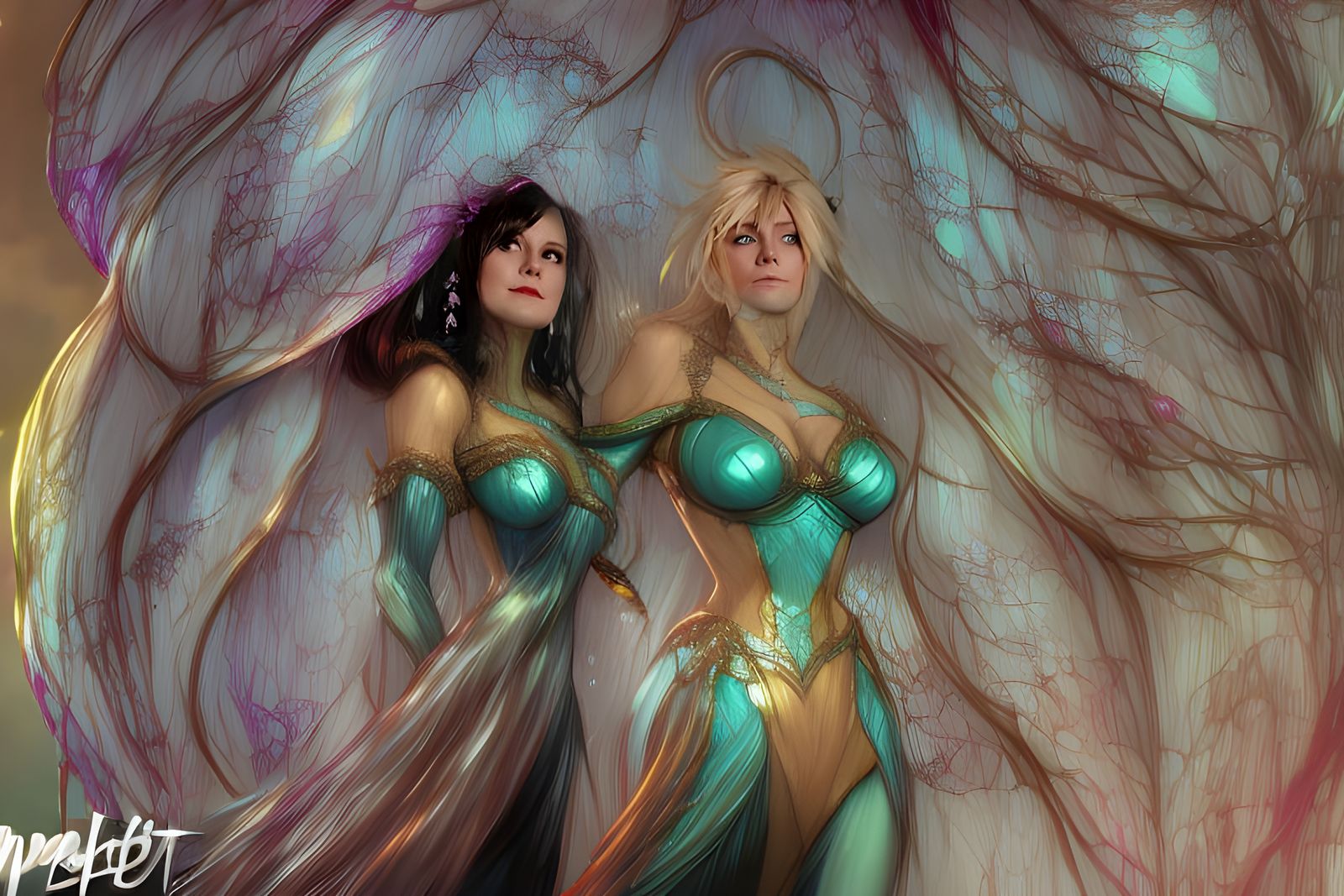 Sensual Portrait in Studio Ghibli Style