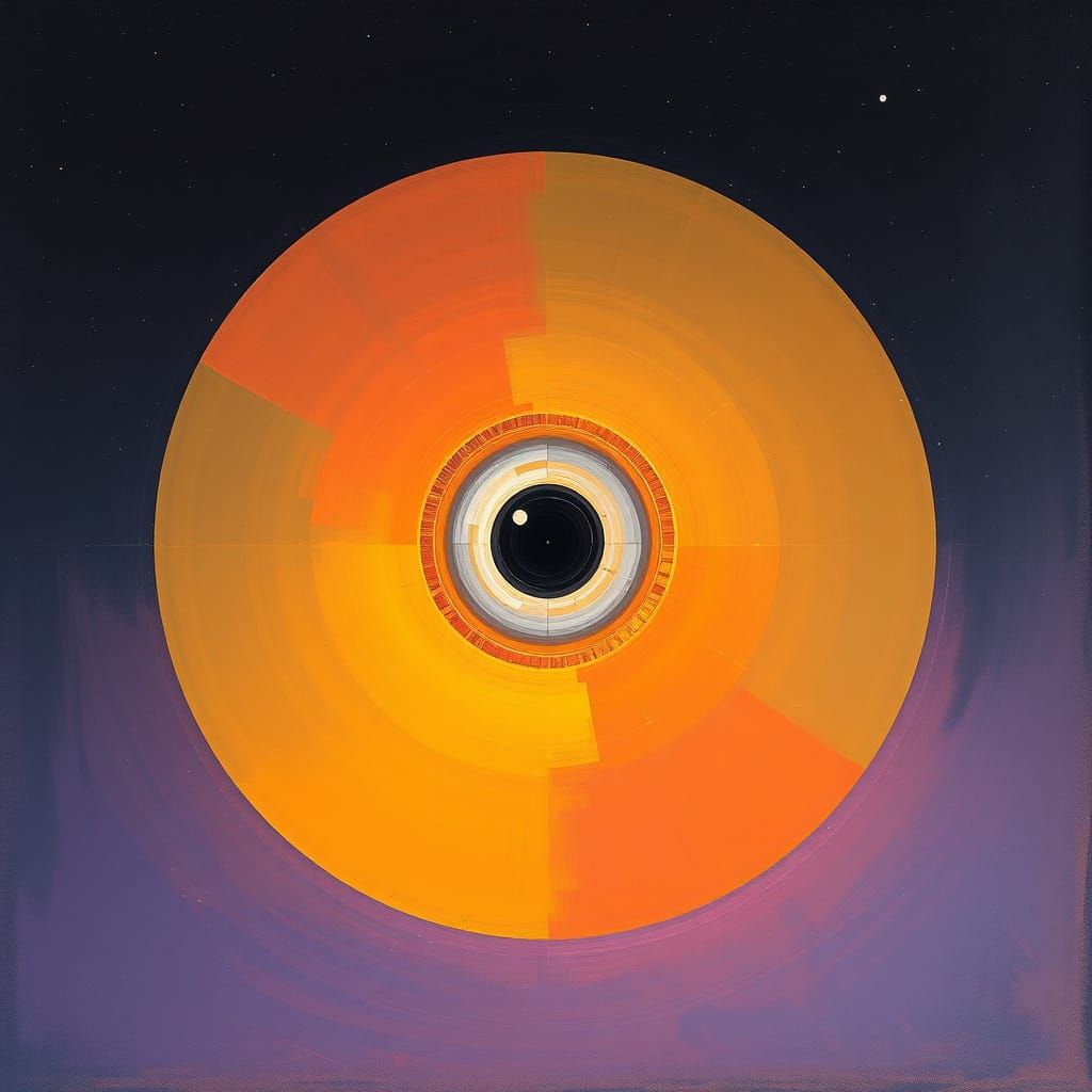 Giant Planet Eye Space Station