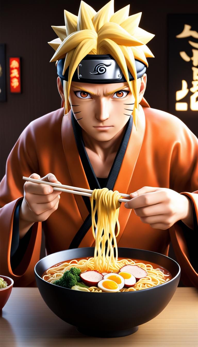 Naruto Uzamaki Eating Ramen 🍜