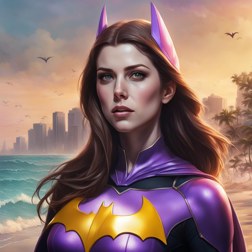Batgirl on Vacation: Anna Kendrick Portrait