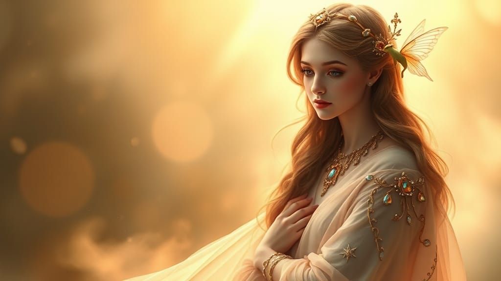 Goddess of Love in Ethereal Fantasy Art
