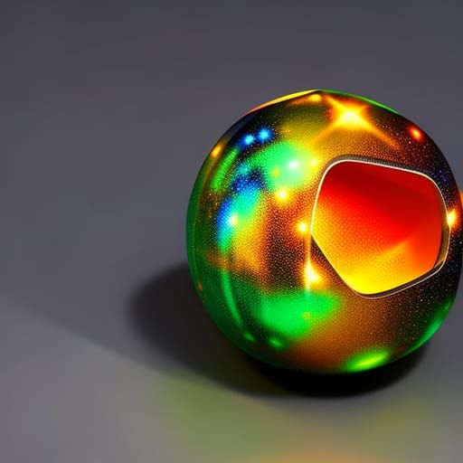 Cosmic Grenade Explosion in Dramatic Lighting