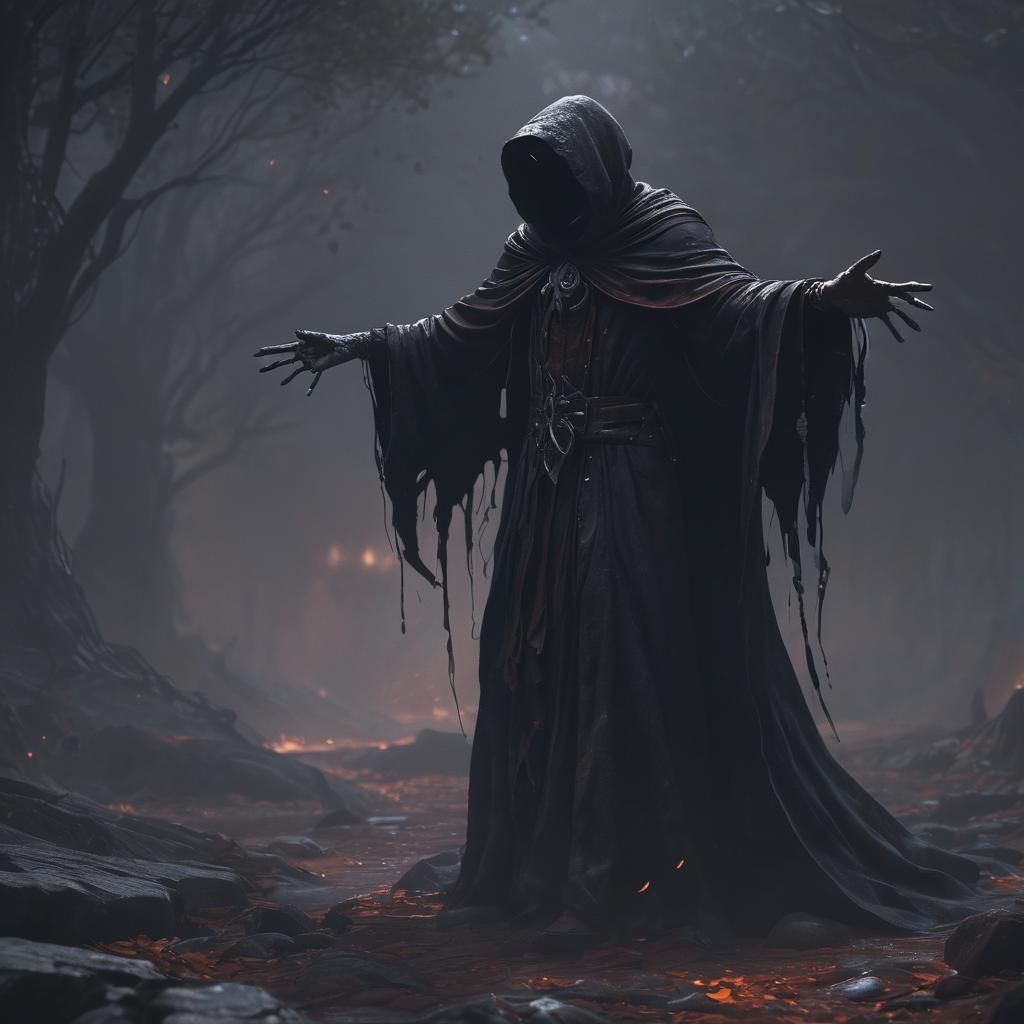 Injured Shadow Creature Seeks Help