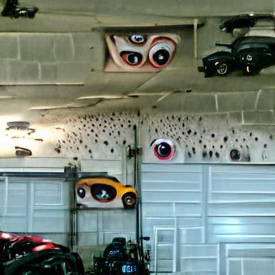Surreal Walls Covered in Eyes