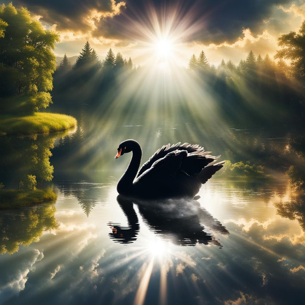 Black Swan in Divine Sunshine