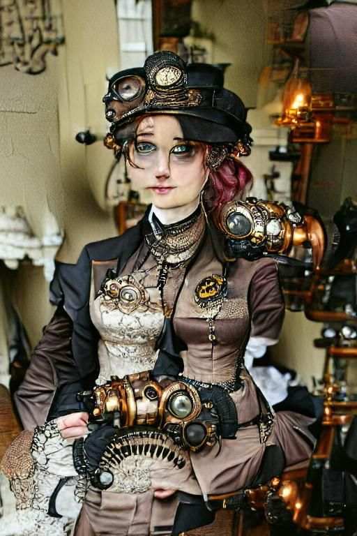Steampunk Victorian Era Portrait