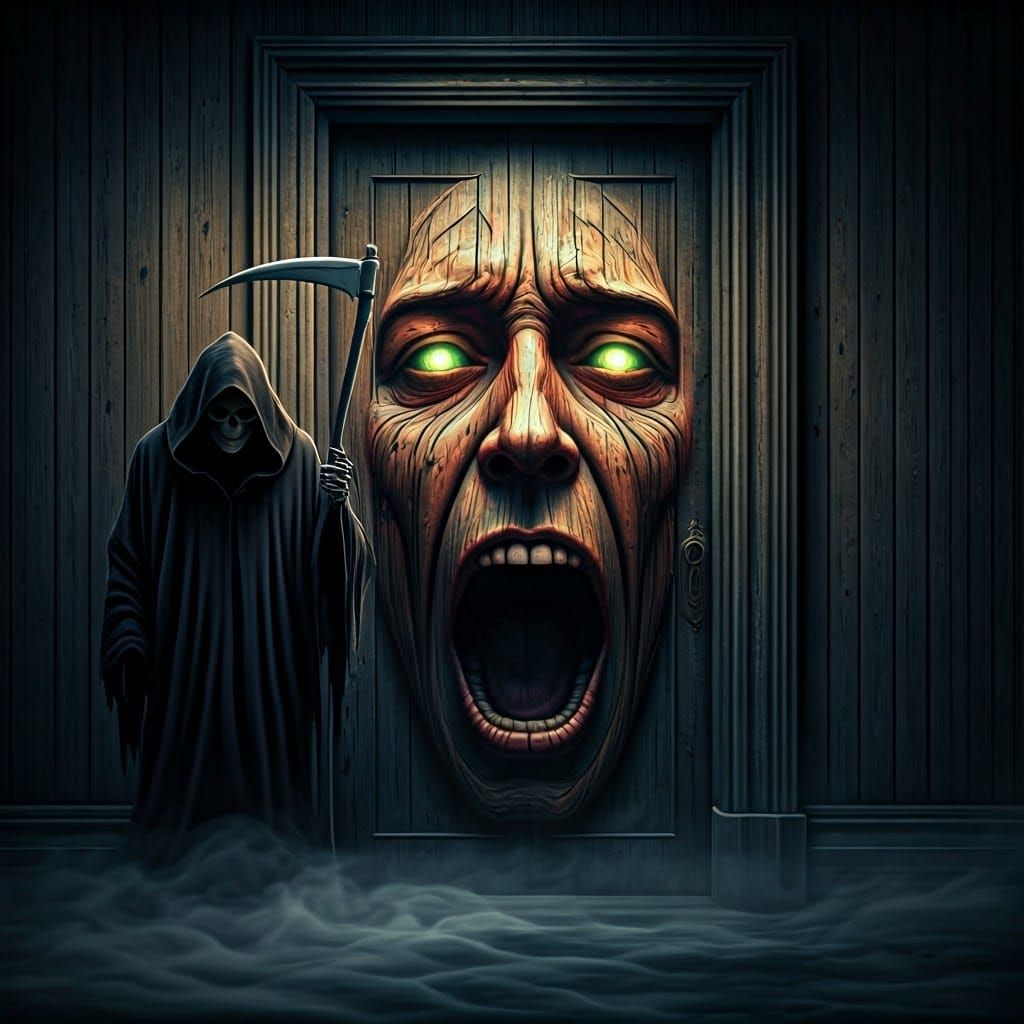 Grim Reaper at Distorted Screaming Door