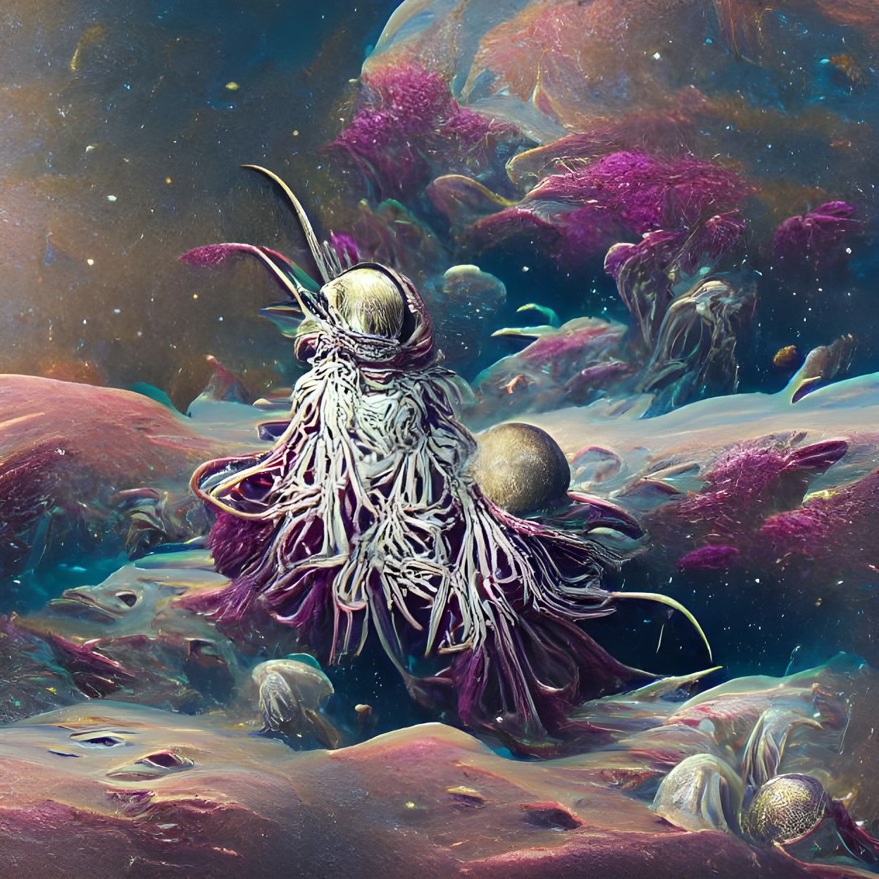 Eldritch Space Kelp in Fantastical Style