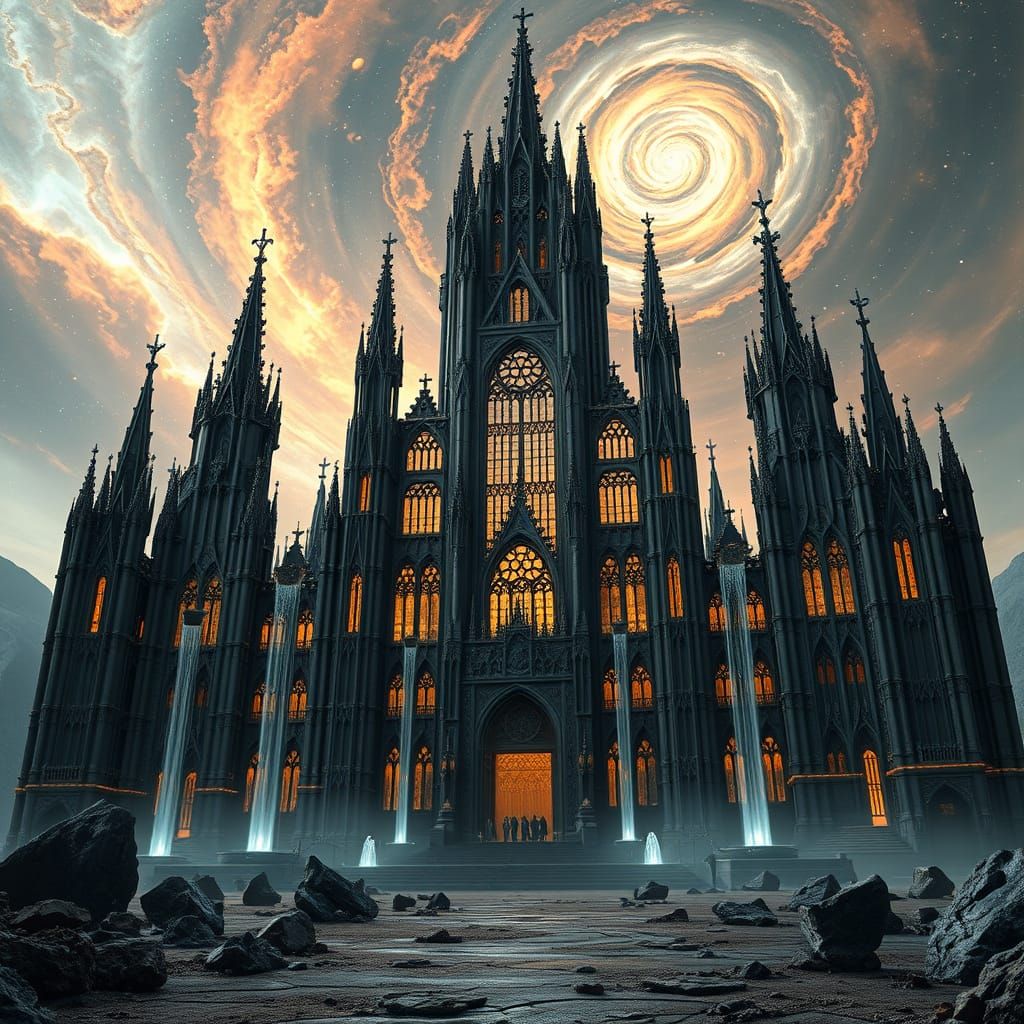 Colossal Alien Gothic Cathedral