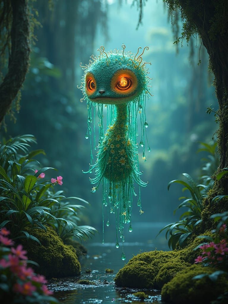 Hyaline Poetic Quilling Melodramatic Lighting Neon Flamedrops