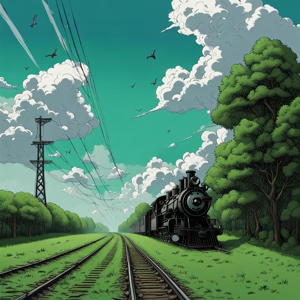 Detailed Steampunk Engine in Industrial Fantasy Style