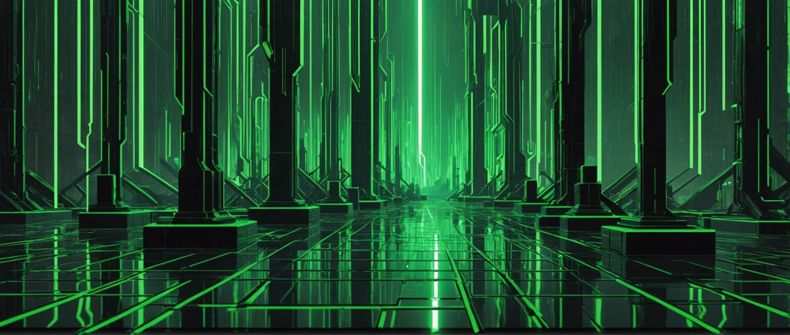 Ultra-Detailed Matrix World in Sci-Fi Horror Style