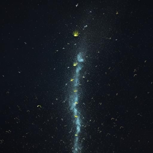 Fireflies Rain Down From a Cloud