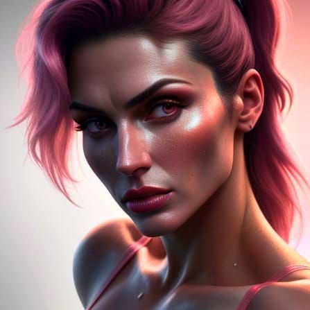 Sensual Serbian Beauty in Hyperrealistic Close-up