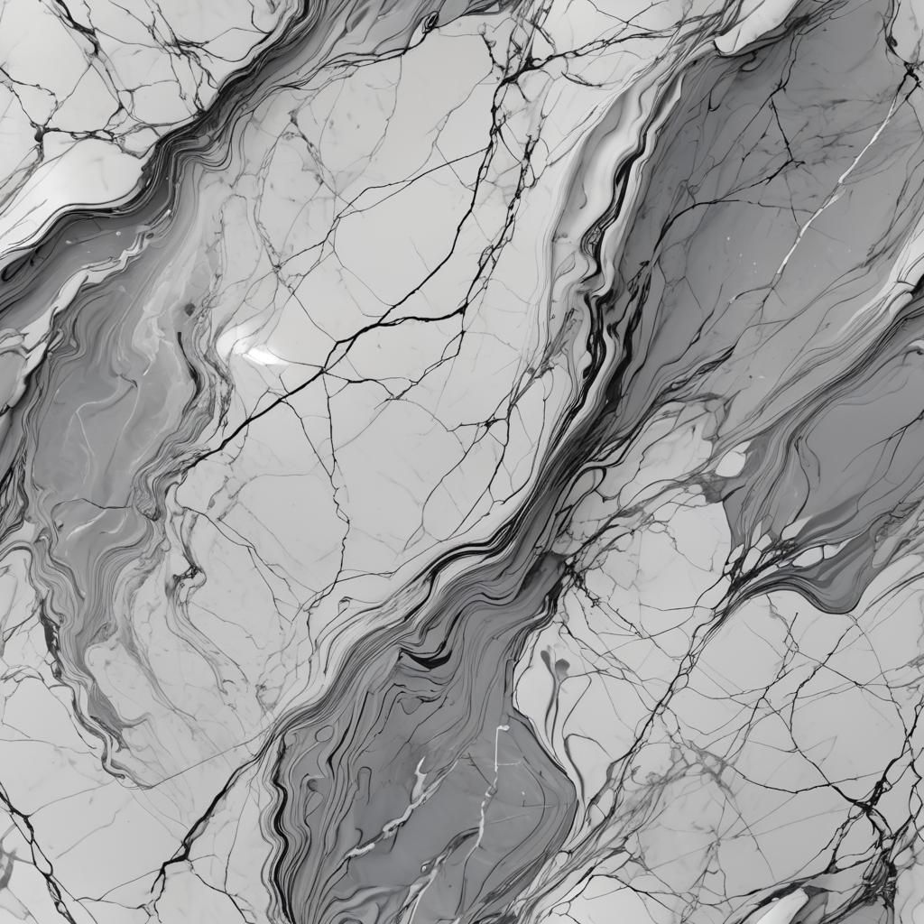 Luxurious White Marble Texture with Gray Veins