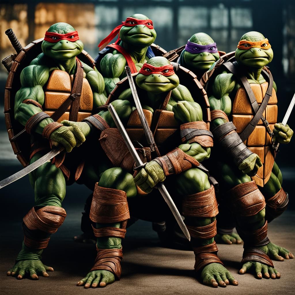 Ninja Turtles Professional Portrait in Studio Lighting